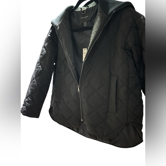 Banana Republic Black Quilted Puffer Jacket Run Big like size M/L - Picture 9 of 9
